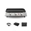 Royal Gourmet PD1300C 3-Burner 26,400-BTU Portable Gas Grill Griddle, Regulator, Cover and Carry Bag Included, Outdoor Camping, Tailgating