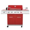 Royal Gourmet GA5403R 5-Burner Propane Gas Grill in Red with Rotisserie Kit