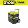 RYOBI STM201-STM102 LINK Rolling Tool Box with LINK Medium Tool Box