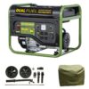 Sportsman 806564 4,000-Watt/3,500-Watt Recoil Start Dual Fuel Powered Portable Generator with Protective Cover and Wheel Kit
