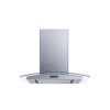 Winflo IR001C30SR 30 in. Convertible Island Mount Range Hood in Stainless Steel and Glass with Mesh Filter and Stainless Steel Panel