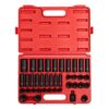 SUNEX TOOLS 2669 1/2-in. Drive Metric Impact Socket Set (39-Piece)