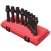 SUNEX TOOLS SUN2695 1/2 in. Drive Metric Driveline Socket Set(9-Piece)