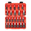 TEKTON SIB92311 1/2 in. Drive Hex Bit Impact Socket Set, 24-Piece (1/4-3/4 in., 6-19 mm)