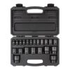 TEKTON SID92302 1/2 in. Drive 6-Point Impact Socket Set, 21-Piece (5/16 in. - 1-1/2 in.)