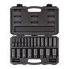 TEKTON SID92306 1/2 in. Drive Deep 6-Point Impact Socket Set, 21-Piece (5/16 in. -1-1/2 in.)
