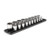 TEKTON SHD92122 1/2 in. Drive 6-Point Socket Set, (19-Piece) (3/8 - 1-1/2 in.) with Rails