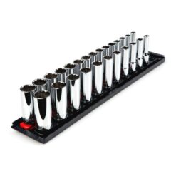 TEKTON SHD92204 1/2 in. Drive Deep 12-Point Socket Set (3/8-1 in., 10-24 mm) (26-Piece)