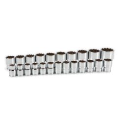 TEKTON SHD93016 3/4 in. Drive 12-Point Socket Set, 19 mm - 50 mm (23-Piece)