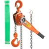 VEVOR SBHLMBDDW15T6SL5NV0 1.5-Ton Lever Chain Hoist 3300 lbs. Cap Ratchet Puller with 20 ft. Lifting Height, 2 Heavy-Duty Steel Hooks with 1 Sling