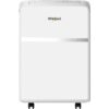 Whirlpool WHAP131BWC 10000 BTU (8000 BTU DOE) Portable Air Conditioner with Remote, Digital Display, Timer, Wheels in White, 350 sq. ft.