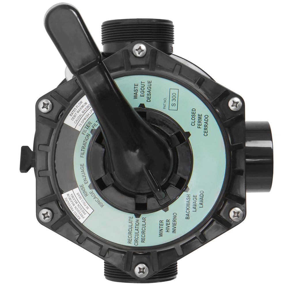 XtremepowerUS 75141H2 24 in. Swimming Pool Sand Filter System with 7