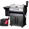 Z GRILLS ZPG-700E 694 sq. in. Pellet Grill and Smoker, Stainless Steel