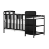 Dream On Me Anna 3-in-1 Full Size Crib and Changing Table Combo in Black