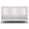 Delta Children Essex 4-in-1 Convertible Baby Crib, Bianca White/Natural Legs