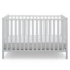 Delta Children Heartland 4-in-1 Convertible Baby Crib, Bianca White