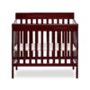 Dream On Me Aden 4-in-1 Convertible Mini Crib In Cherry, Greenguard Gold Certified