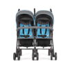 Dream On Me Volgo Twin Umbrella Stroller, Blue and Dark Grey
