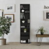 Furinno JAYA Space Saving Multimedia Storage Tower, Espresso