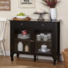 TMS Layla 2-Drawer Storage Buffet, Black