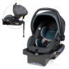 Evenflo LiteMax DLX Infant Car Seat with FreeFlow Fabric and SafeZone Load Leg Base (Sawyer Gray)