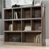 Pemberly Row Rustic Wood Short Book Shelves in Salt Oak