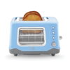Rise by Dash Clear View Window 2-Slice Toaster Blue - Defrost, Reheat, Bagel, Auto Shut off