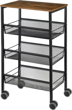 IRIS OHYAMA USA Craft Organizers and Storage, Rolling Storage Cart for  Classroom Supplies, Storage Organizer for Art Supplies, Drawer Top  Organizer for Small Parts, 6 Drawers, Black