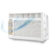 BLACK+DECKER BD05MWT6 Window Air Conditioner 5000 BTU, Cools up to 150 Square feet, White