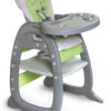 Badger Basket Envee II High Chair Play Table Conversion - Green/Gray