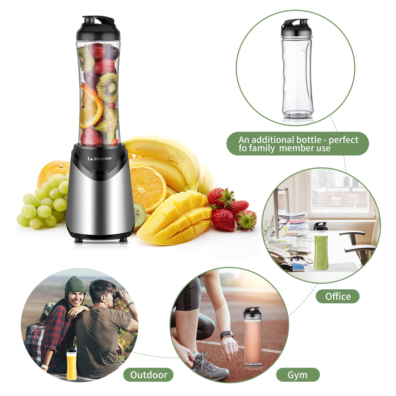  La Reveuse Personal Blender for Shakes and Smoothies