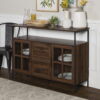 Manor Park Industrial 3-Door Storage Buffet, Dark Walnut