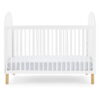 Delta Children Reese 4-in-1 Convertible Crib - Greenguard Gold Certified, Bianca White/Natural