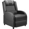 Homall Massage PU Leather Gaming Recliner Chair, Gray