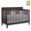 Oxford Baby Harper 4-in-1 Convertible Crib, Espresso Brown, GREENGUARD Gold Certified, Wooden Crib