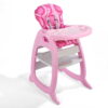 Badger Basket Envee II Baby High Chair with Play Table Conversion - Pink/White
