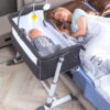 RONBEI Bassinet,Bassinet for Baby,Bedside Crib,Baby Bassinets Bedside Sleeper for Newborn Infant| Built-in Wheels