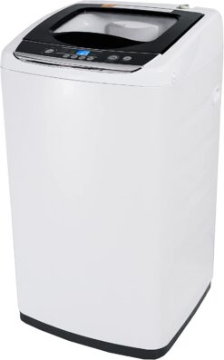 BLACK+DECKER Small Portable Washer, Washing Machine for Household Use, Portable Washer 0.9 Cu. Ft. with 5 Cycles, Transparent Lid & LED Display
