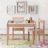 Baby Relax Hunter 3-Piece Kiddy Table & Chair, Natural/White Table Set