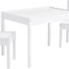 Baby Relax Hunter 3 Piece Kiddy Table and Chair Set, White (DA7501W)