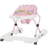 Dream On Me 2-in-1 Ava Baby Walker, Easy Convertible Baby Walker, Walk Behind, Height Adjustable Seat, Added Back Support, Detachable Slate, Spring Pink