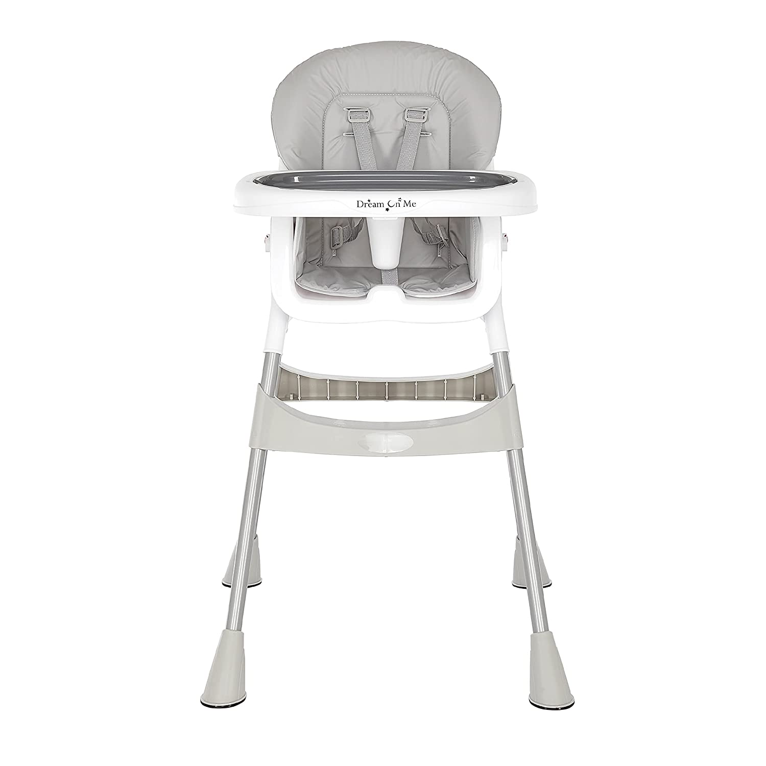 Dream On Me Portable 2-in-1 Tabletalk High Chair, Convertible Compact High Chair, Light Weight Portable Highchair, Grey Dream On Me Portable 2-in-1 Tabletalk High Chair, Convertible Compact High Chair, Light Weight Portable Highchair, Grey