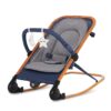 Dream on Me Rock with me 2-in-1 Rocker and Stationary Seat | Compact Portable Infant Rocker with Removable Toys Bar & Hanging Toys in Blue