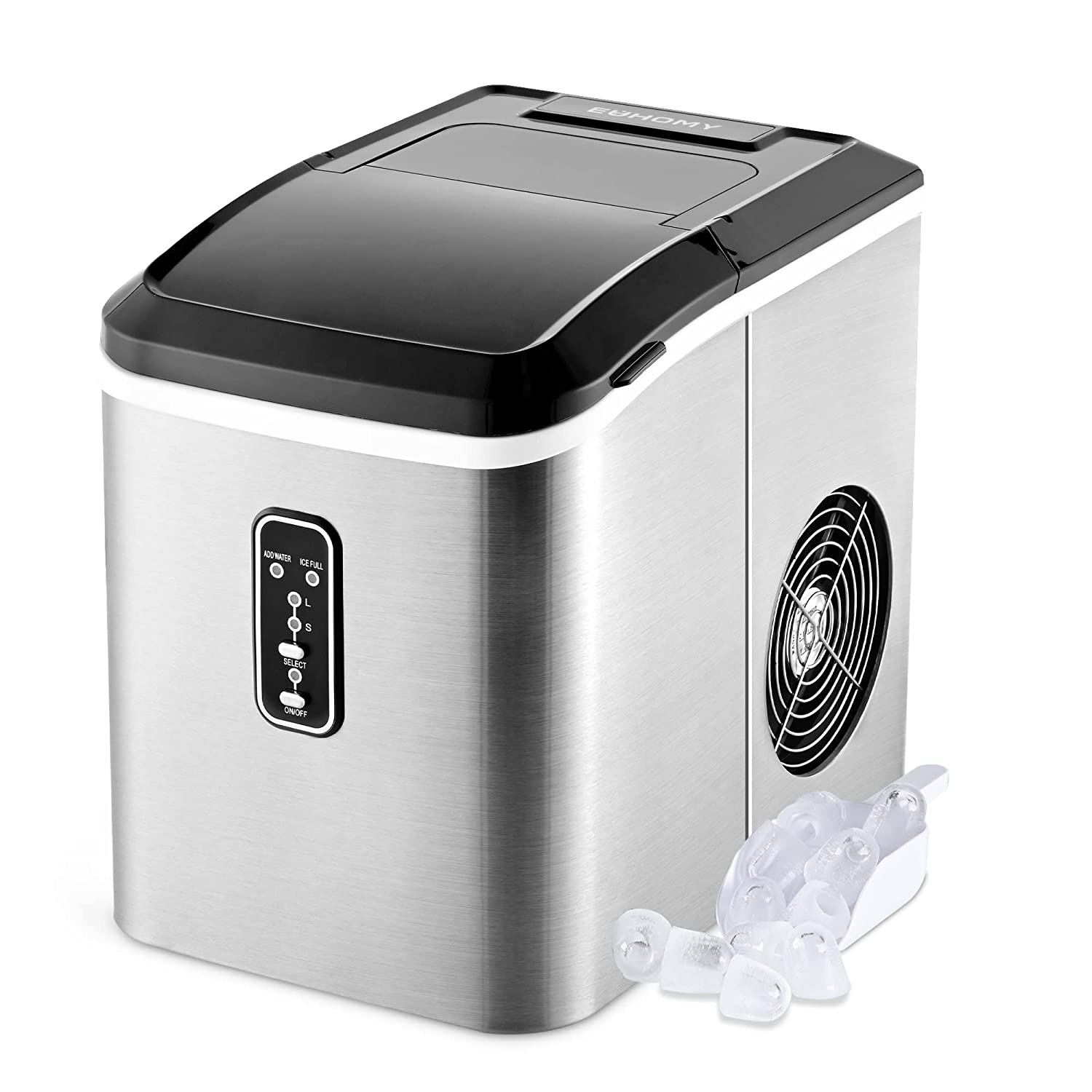  Portable Ice Maker for Countertop, 9 Ice Cube Ready in