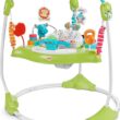 Fisher-Price Baby Bouncer Fitness Fun Folding Jumperoo Activity Center with Lights Music and Gym Themed Toys, Folds For Storage