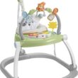 Fisher-Price Baby Bouncer Spacesaver Jumperoo Activity Center With Lights Sounds And Folding Frame, Sweet Snugapuppy