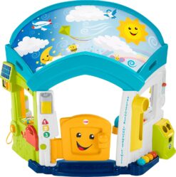 Fisher-Price Laugh & Learn Baby & Toddler Playset Smart Learning Home Interactive Playhouse with Smart Stages Content for Ages 6+ Months 