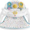 Fisher-Price Portable Infant Chair Deluxe Sit-Me-Up Floor Seat With Snack Tray & Developmental Toys, Rainbow Sprinkles