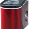 Frigidaire EFIC117-SSRED-COM Stainless Steel Ice Maker, 26lb per day, RED STAINLESS