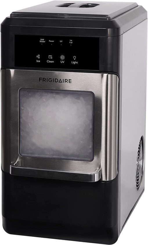 Frigidaire EFIC235AMZ Countertop Crunchy Chewable Nugget Ice Maker, 44lbs per day, Self